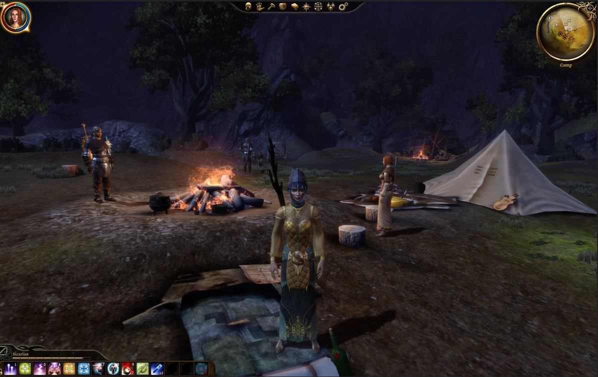 Dragon Age — camp scene
