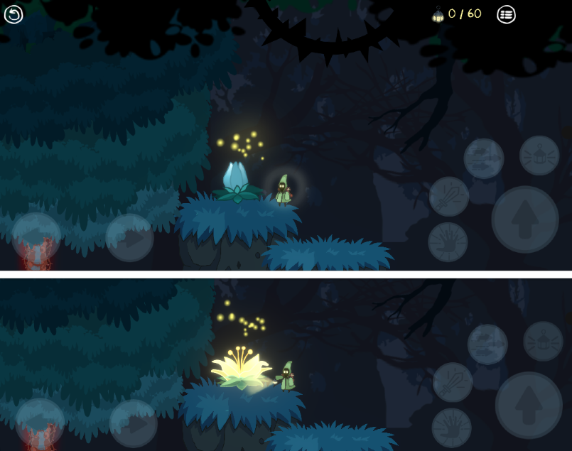 Lightflower blooming in Lumen Grove