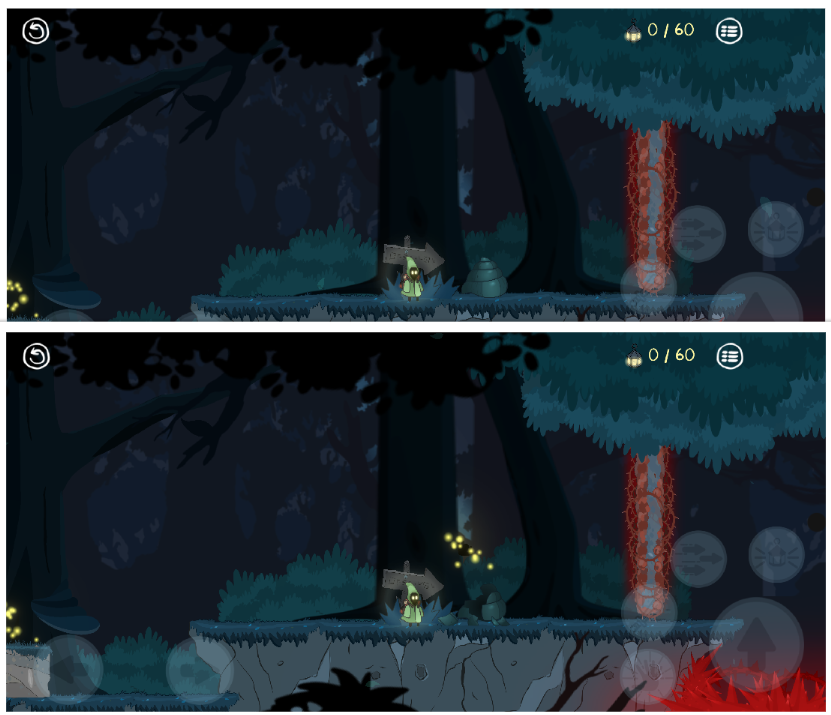 Snail shell feature in Lumen Grove